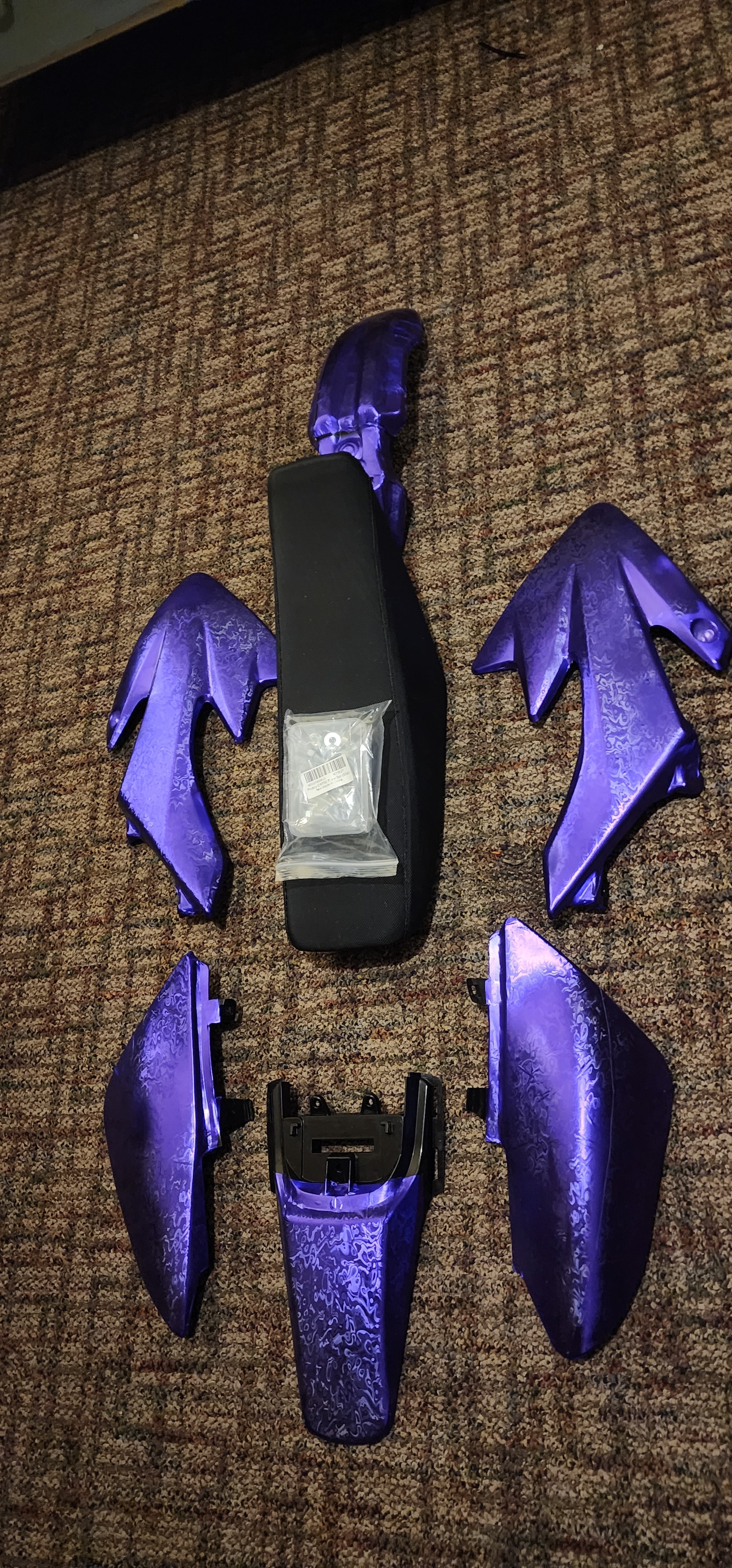 Vinyl Wrapped crf50 Plastics for Pitbike