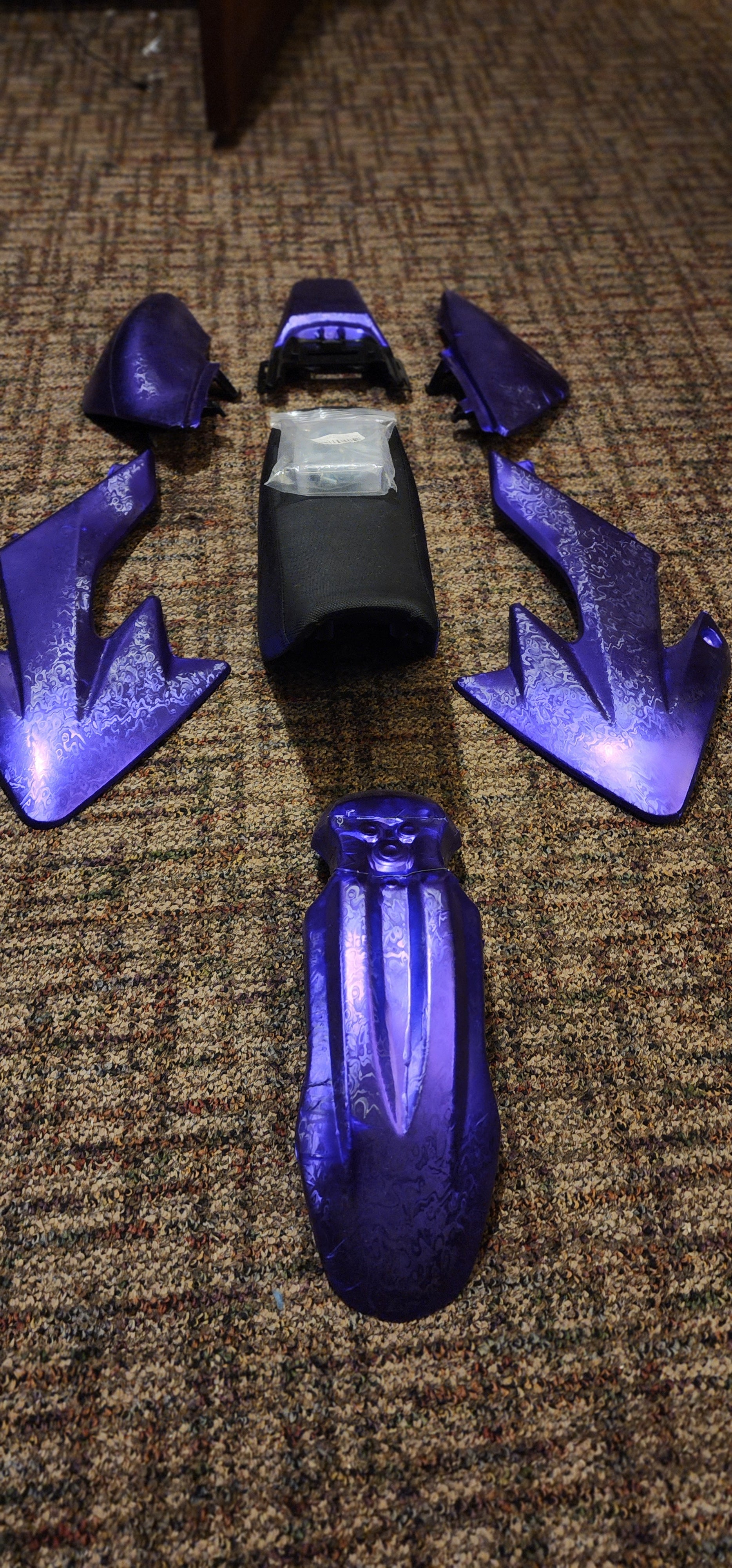 Vinyl Wrapped crf50 Plastics for Pitbike