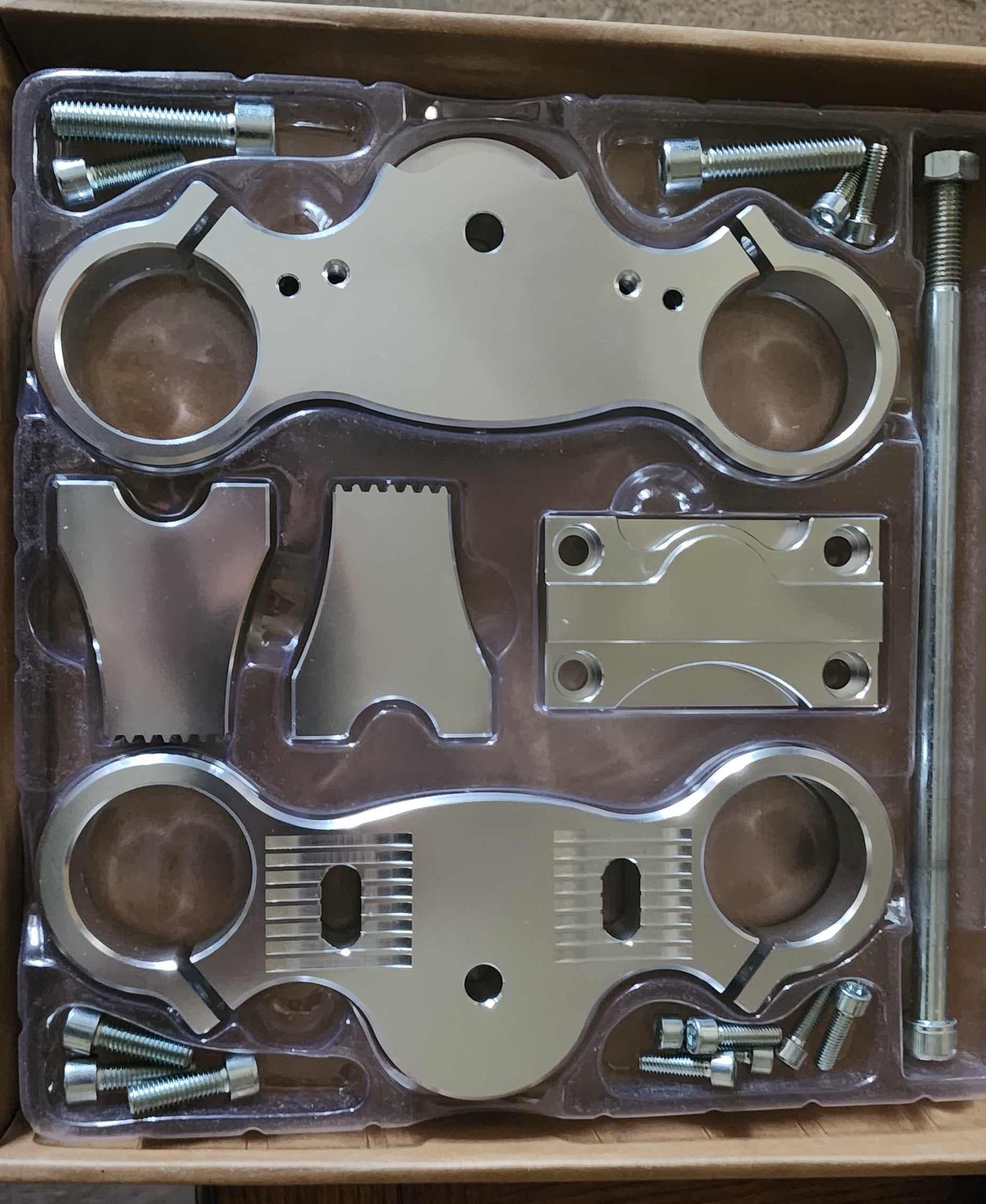 SILVER 7075 Cnc 45/48 Fork Trips